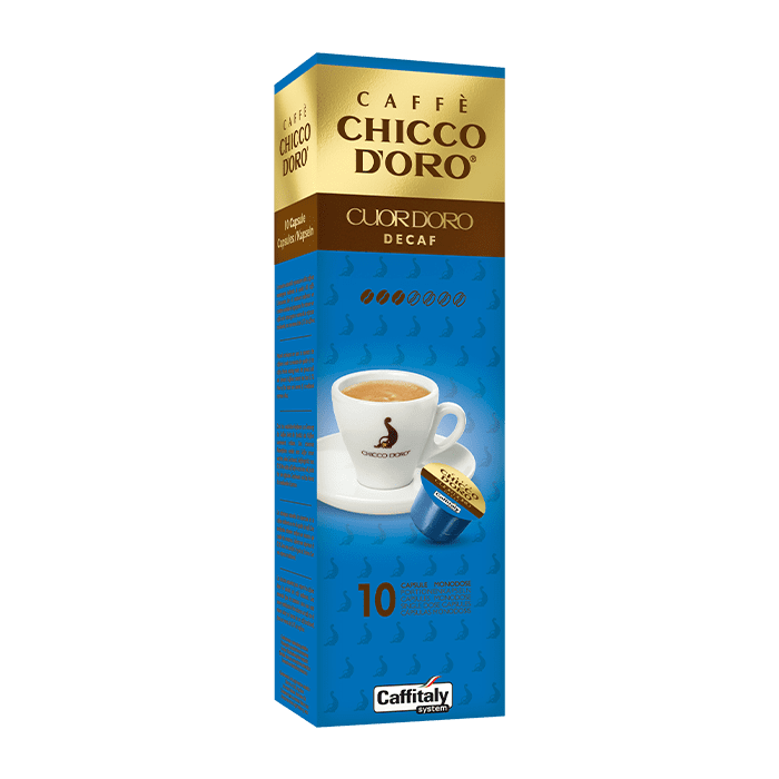 Prodotto caffè in capsule Cuor d'oro decaffeinato